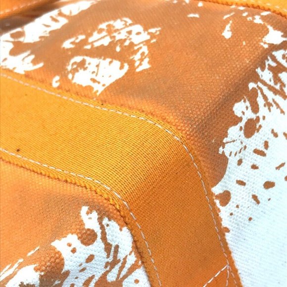 HERMES Hand Bag Bora Bora PM Cheval Spries bag with pouch Tote Bag Canvas Orange - Picture 9 of 16